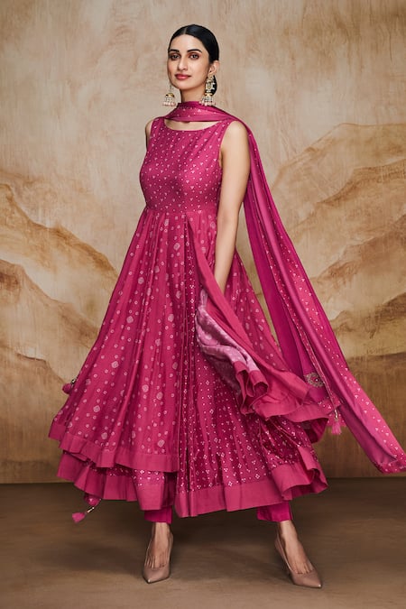 Layered discount anarkali suits