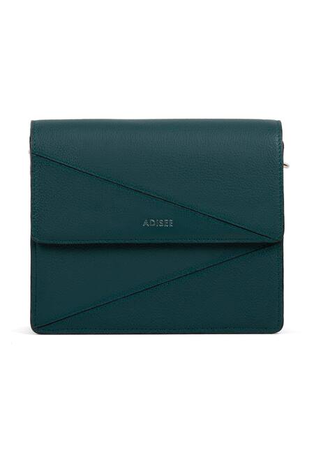 Buy Adisee Green Diana Mini Structured Leather Bag Online at Aza Fashions Buy_Adisee_Green Diana Mini Structured Leather Bag_Online_at_Aza_Fashions