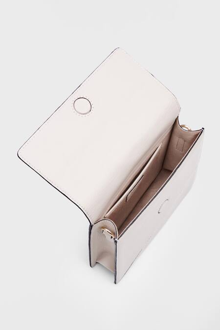 Shop Adisee Ivory Diana Leather Mini Bag Online at Aza Fashions Shop_Adisee_Ivory Diana Leather Mini Bag_Online_at_Aza_Fashions