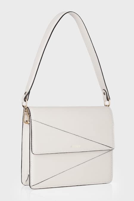 Shop Adisee Ivory Diana Leather Mini Bag at Aza Fashions Shop_Adisee_Ivory Diana Leather Mini Bag_at_Aza_Fashions