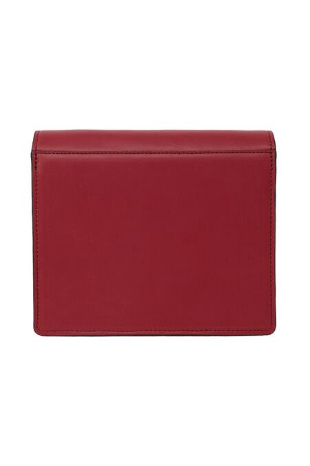 Buy Adisee Maroon Diana Mini Leather Bag Online at Aza Fashions Buy_Adisee_Maroon Diana Mini Leather Bag_Online_at_Aza_Fashions