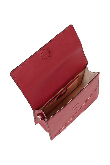 Buy Adisee Maroon Diana Mini Leather Bag Buy_Adisee_Maroon Diana Mini Leather Bag