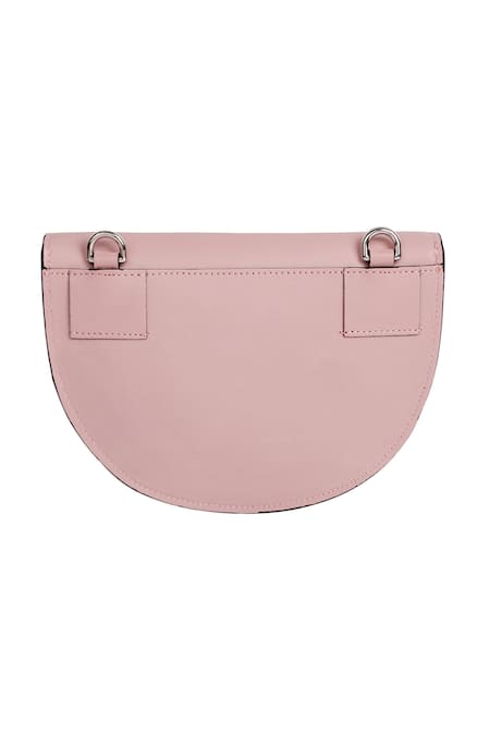 Adisee_Pink Suzy 3d Structured Pastel Leather Bag_Online_at_Aza_Fashions