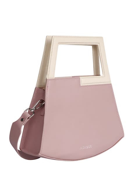 Adisee Jil Leather Geometric Structured Pastel Bag 