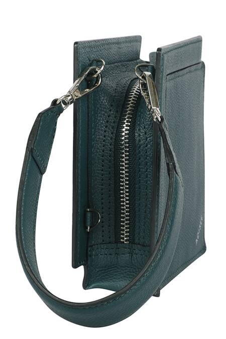 Buy_Adisee_Green Cami Geometric Leather Bag _Online_at_Aza_Fashions