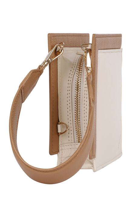 Buy_Adisee_Ivory Cami Leather Geometric Bag _Online_at_Aza_Fashions