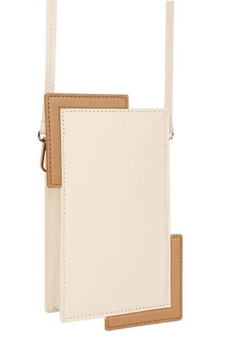 Adisee Fede Leather Colorblock Phone Bag 