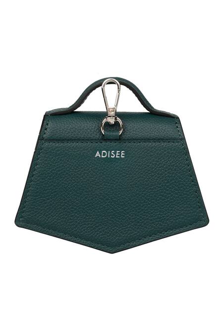 Adisee_Green Fiona Piccola Leather Miniature Bag _Online_at_Aza_Fashions