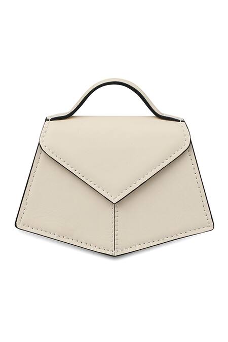 Shop_Adisee_Ivory Fiona Piccola Structured Miniature Bag _Online_at_Aza_Fashions
