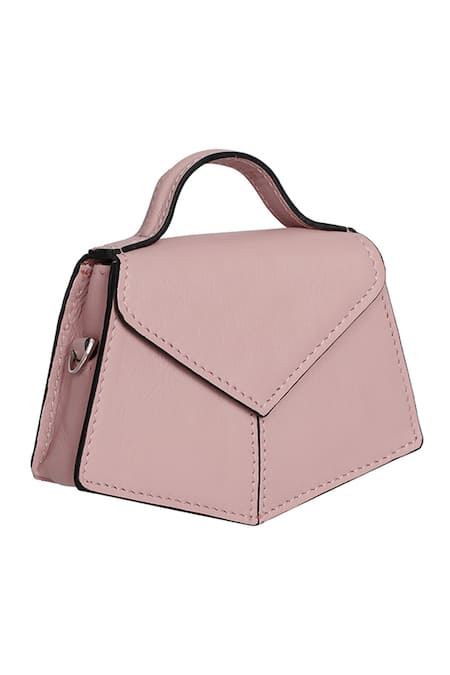 ADISEE Pink Fiona Piccola Leather Pastel Miniature Bag 