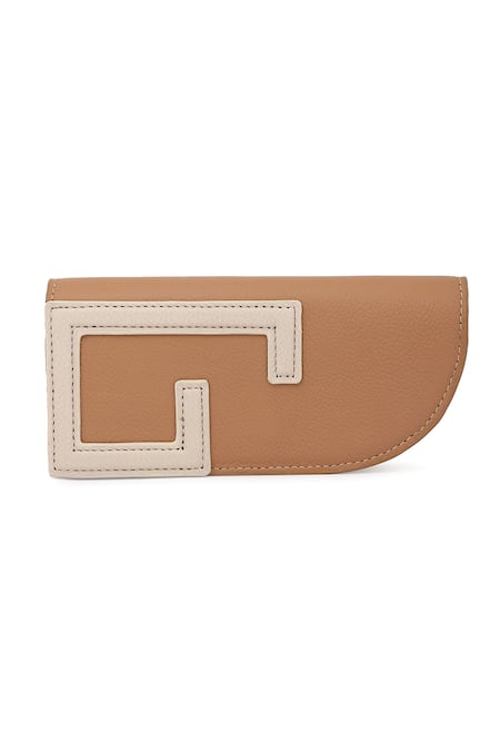 ADISEE Leather Colorblock Sunglass Case 