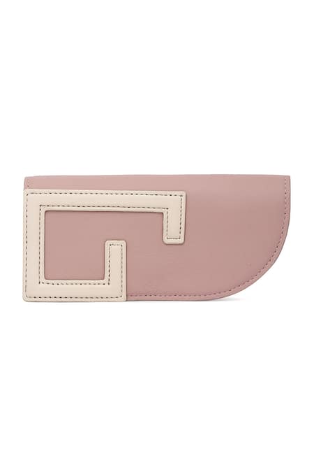 Adisee Structured Pastel Leather Sunglass Case 