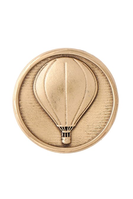 Buy_Cosa Nostraa_Gold Air Balloon Buttons - Set Of 7 _Online_at_Aza_Fashions