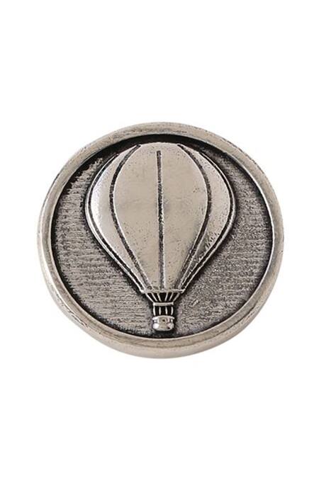 Buy_Cosa Nostraa_Grey Air Balloon Carved Buttons - Set Of 7 _Online_at_Aza_Fashions