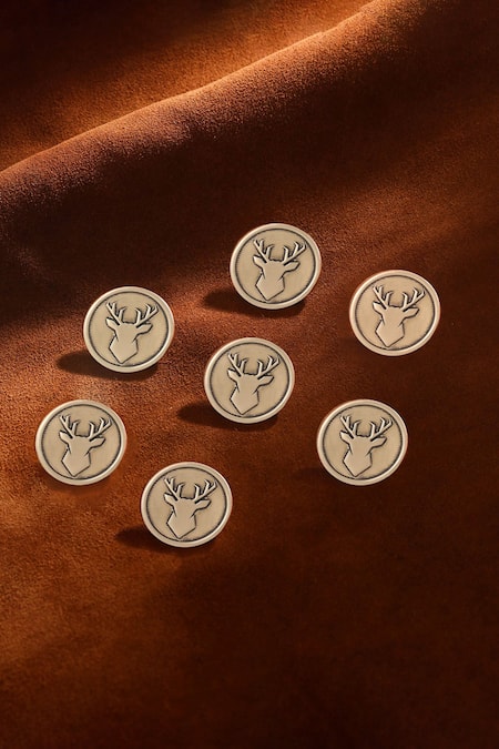 Cosa Nostraa Imperial Stag Buttons - Set of 7 