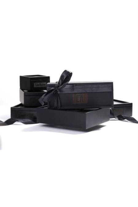 Shop_Cosa Nostraa_Gold Power Gun Buttons - Set Of 5_Online_at_Aza_Fashions