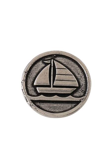 Buy Cosa Nostraa Grey Sail Boat Carved Buttons - Set Of 5 Online at Aza Fashions Buy_Cosa Nostraa_Grey Sail Boat Carved Buttons - Set Of 5 _Online_at_Aza_Fashions
