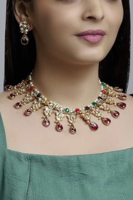 Khushi Jewels Bead Choker Set 