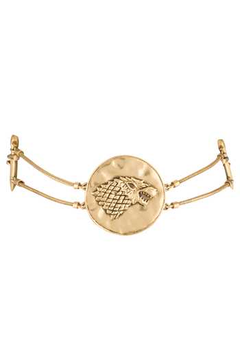 Shop Masaba Gold Plated Metal Circular Pendant Choker at Aza Fashions Shop_Masaba_Gold Plated Metal Circular Pendant Choker_at_Aza_Fashions