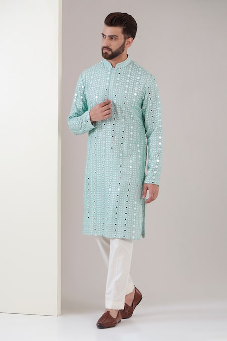 Kasbah Mirror Work Kurta & Pant Set 