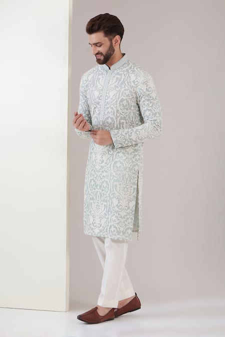 Kasbah Baroque Thread Embroidered Kurta Set 