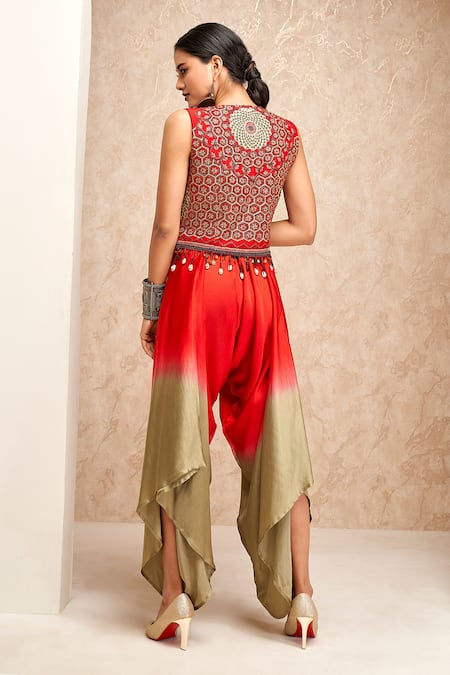 Dhoti jumpsuit hot sale with jacket