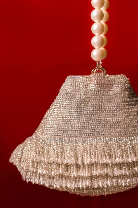 ClutcH'D Tassel Embroidered Clutch Bag 