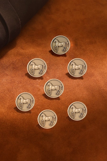 Cosa Nostraa Stallion Shimmer Buttons - Set of 7 