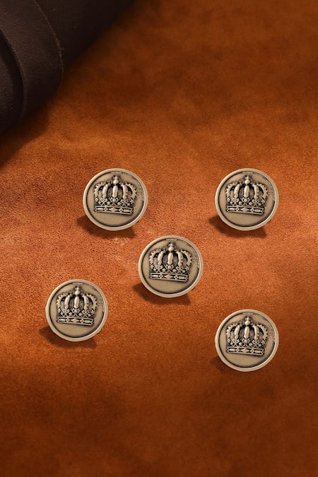 Cosa Nostraa Emperor Crown Buttons - Set of 5 