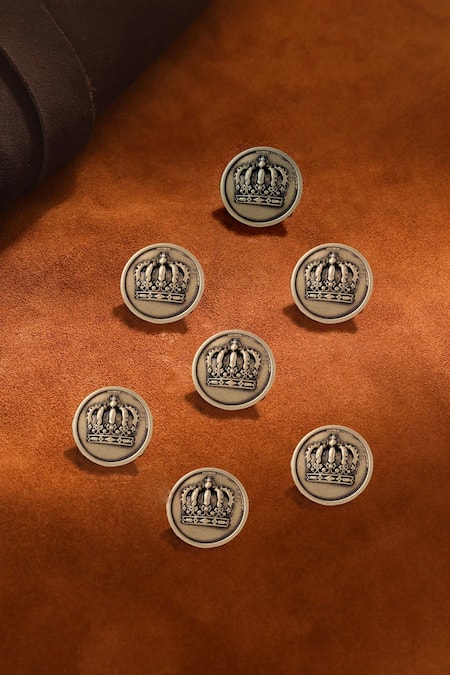 Cosa Nostraa Emperor Crown Buttons - Set of 7 