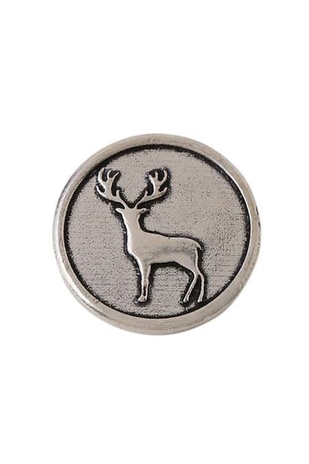Buy Cosa Nostraa Grey Daring Deer Buttons - Set Of 5 Online at Aza Fashions Buy_Cosa Nostraa_Grey Daring Deer Buttons - Set Of 5 _Online_at_Aza_Fashions