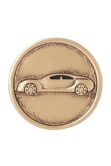 Buy Cosa Nostraa Gold Car Power Buttons - Set Of 5 Online at Aza Fashions Buy_Cosa Nostraa_Gold Car Power Buttons - Set Of 5 _Online_at_Aza_Fashions