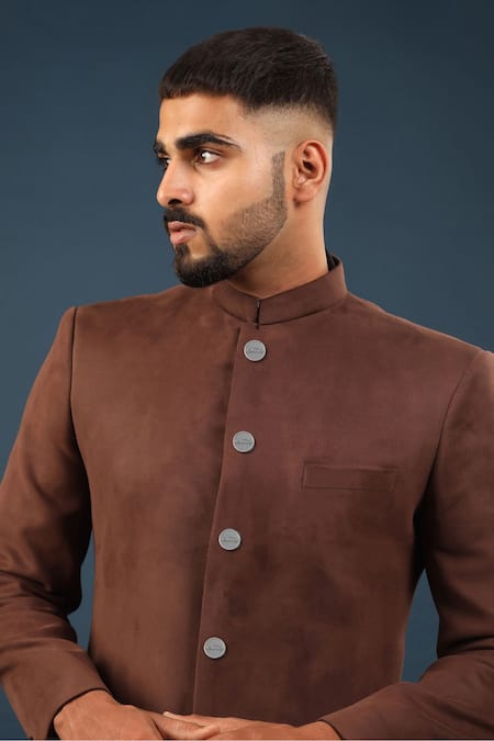 Shop Cosa Nostraa Silver Car Power Carved Buttons - Set Of 7 at Aza Fashions Shop_Cosa Nostraa_Silver Car Power Carved Buttons - Set Of 7 _at_Aza_Fashions