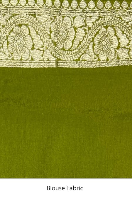 Naaritva India Brown Handloom Cotton, Floral Jaal Pattern Banarasi Saree With Running Blouse Online at Aza Fashions Naaritva India_Brown Handloom Cotton, Floral Jaal Pattern Banarasi Saree With Running Blouse _Online_at_Aza_Fashions