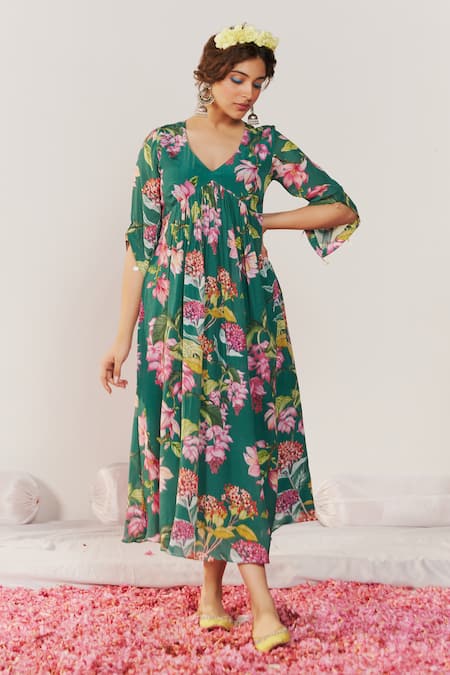 172 THREADS Floral Print Dress 