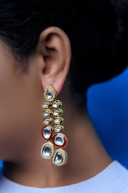 Tizora Kundan Danglers 