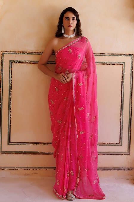 Shop Party Wear Sarees and Elevate Your Style – Geroo Jaipur