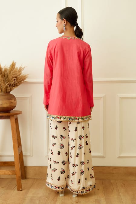 Nikasha Sequin Embroidered Kurta Sharara Set 