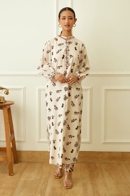 Nikasha Kohinoor Buta Print Kurta With Pant 