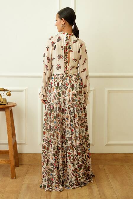 Nikasha Kohinoor Buta Print Maxi Dress 