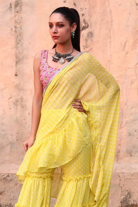 Sharara suit hotsell from saree