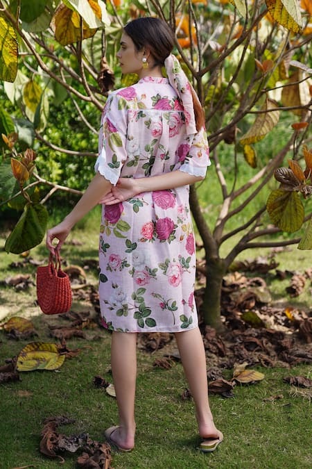 Monk & Mei By Sonia Anand Sonnet Floral Print Dress 