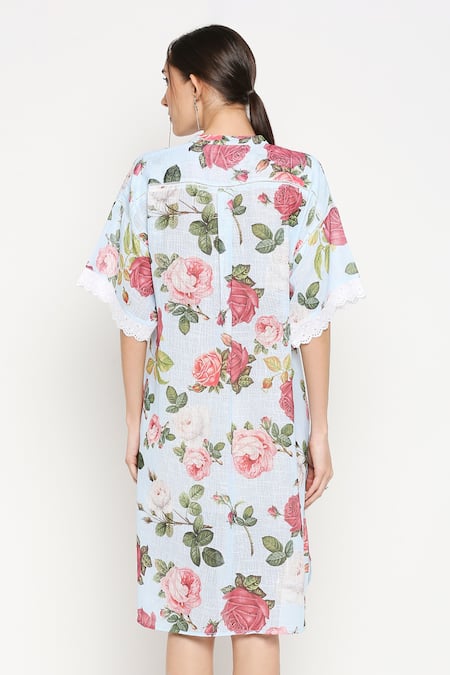 Monk & Mei By Sonia Anand Sonnet Floral Print Dress 