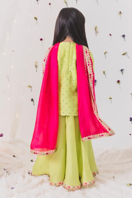 Chotibuti Sequin Embellished Kurta Sharara Set 