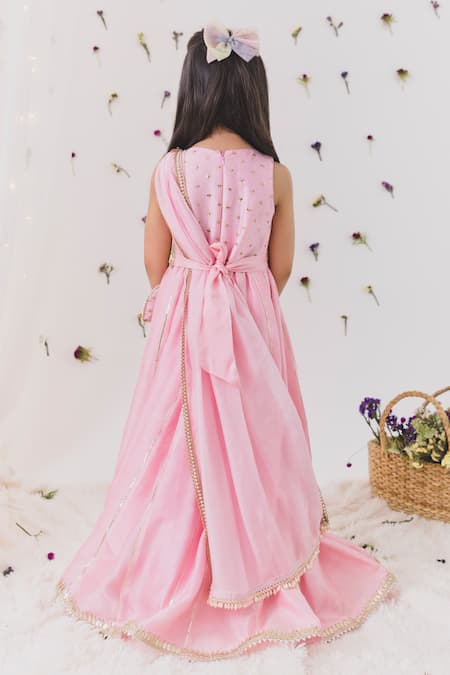 Chotibuti Gota Embellished Anarkali With Dupatta 