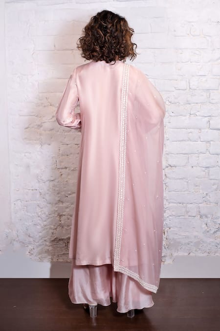 Vasavi Shah Embroidered Straight Kurta Pant Set 