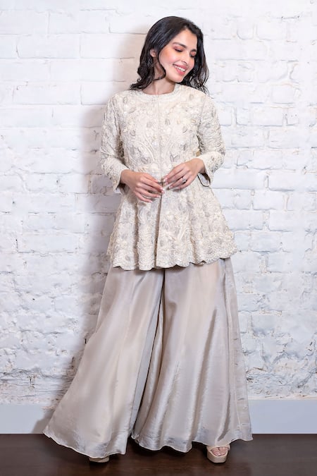 Buy White Fusion Wear Sets for Women by Scakhi Online | Ajio.com