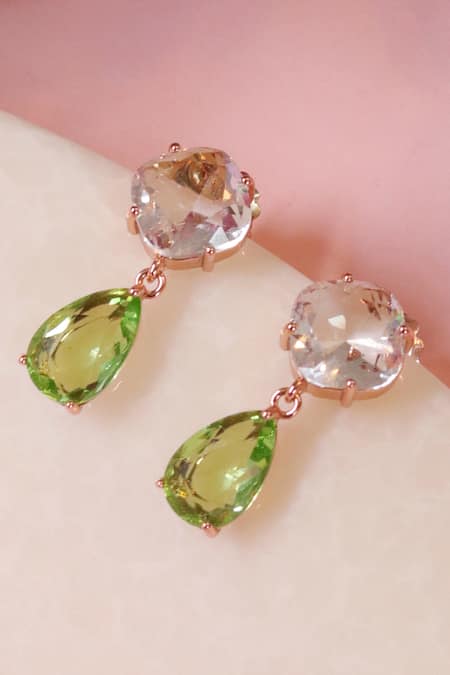 Ishhaara Crystal Embellished Danglers 