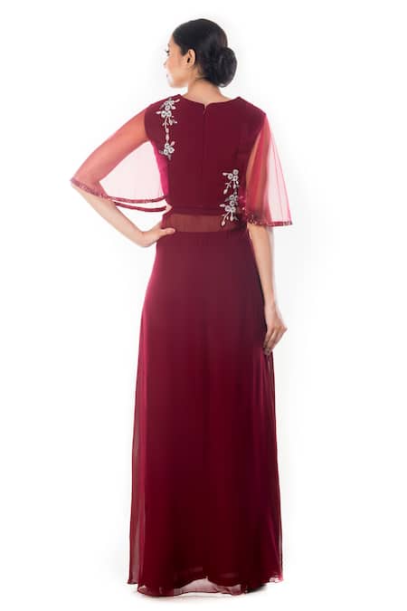 Smriti By Anju Agarwal Ambika Sequin & Cutdana Embroidered Gown 