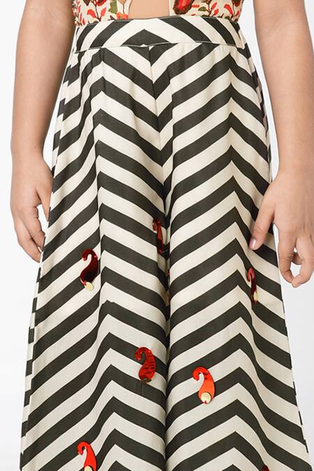 Shop Lil Drama Multi Color Polyester, Lurex Embroidery Floral Print Panel Jumpsuit Online at Aza Fashions Shop_Lil Drama_Multi Color Polyester, Lurex Embroidery Floral Print Panel Jumpsuit _Online_at_Aza_Fashions